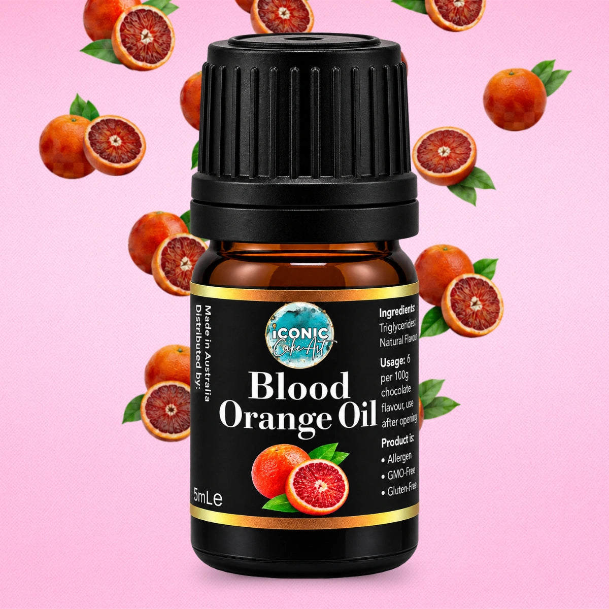 Blood Orange Flavour Oil 5ml - Iconic Cake Art