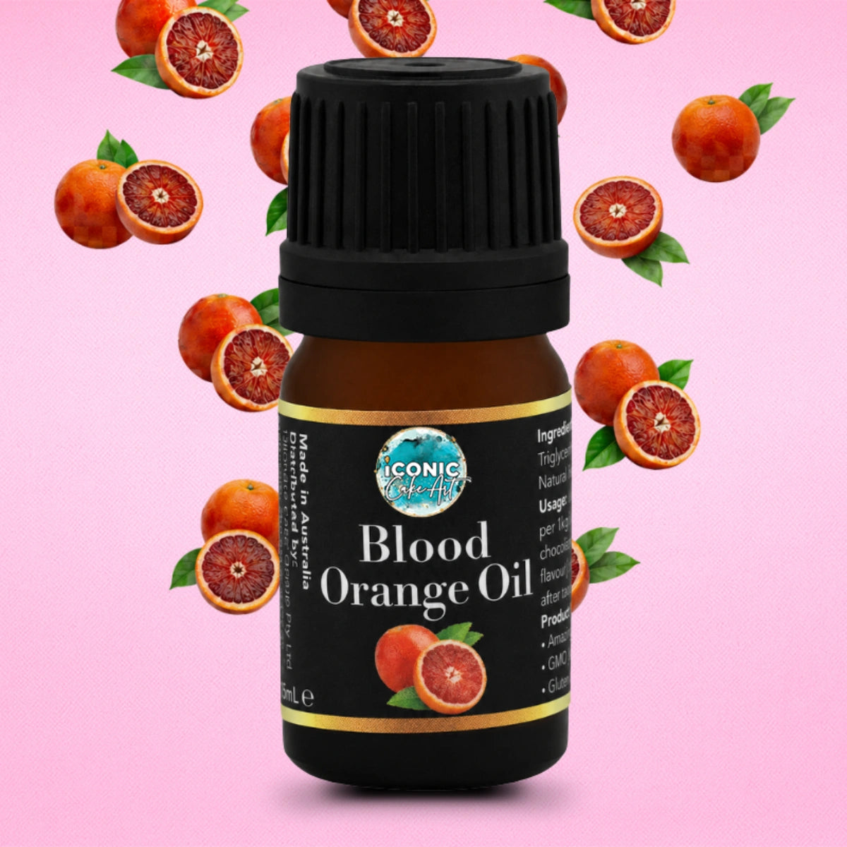 Blood Orange Flavour Oil 5ml - Iconic Cake Art