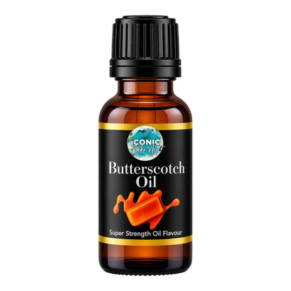 Butterscotch Flavour Oil 30ml - Iconic Cake Art