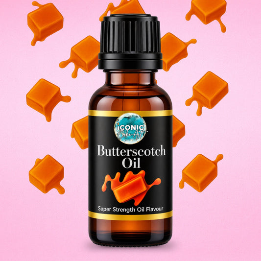 Butterscotch Flavour Oil 30ml - Iconic Cake Art