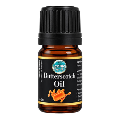 Butterscotch Flavour Oil 5ml - Iconic Cake Art