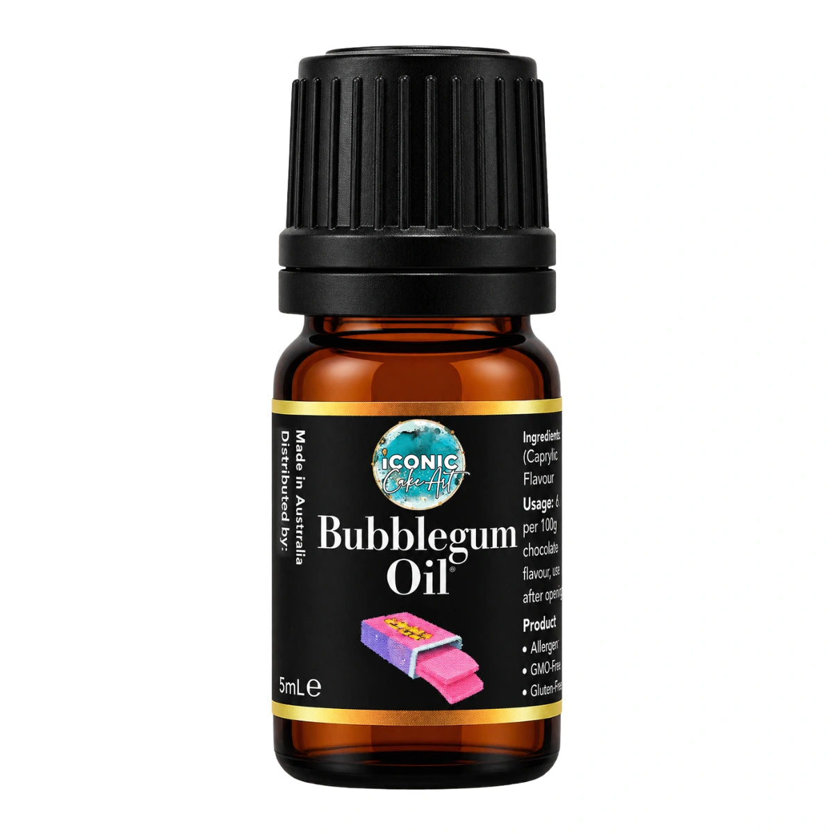 Bubblegum Flavour Oil 5ml - Iconic Cake Art