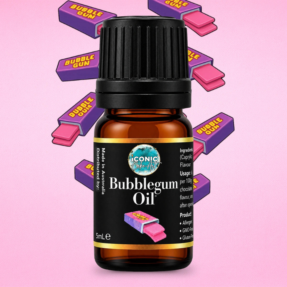 Bubblegum Flavour Oil 5ml - Iconic Cake Art
