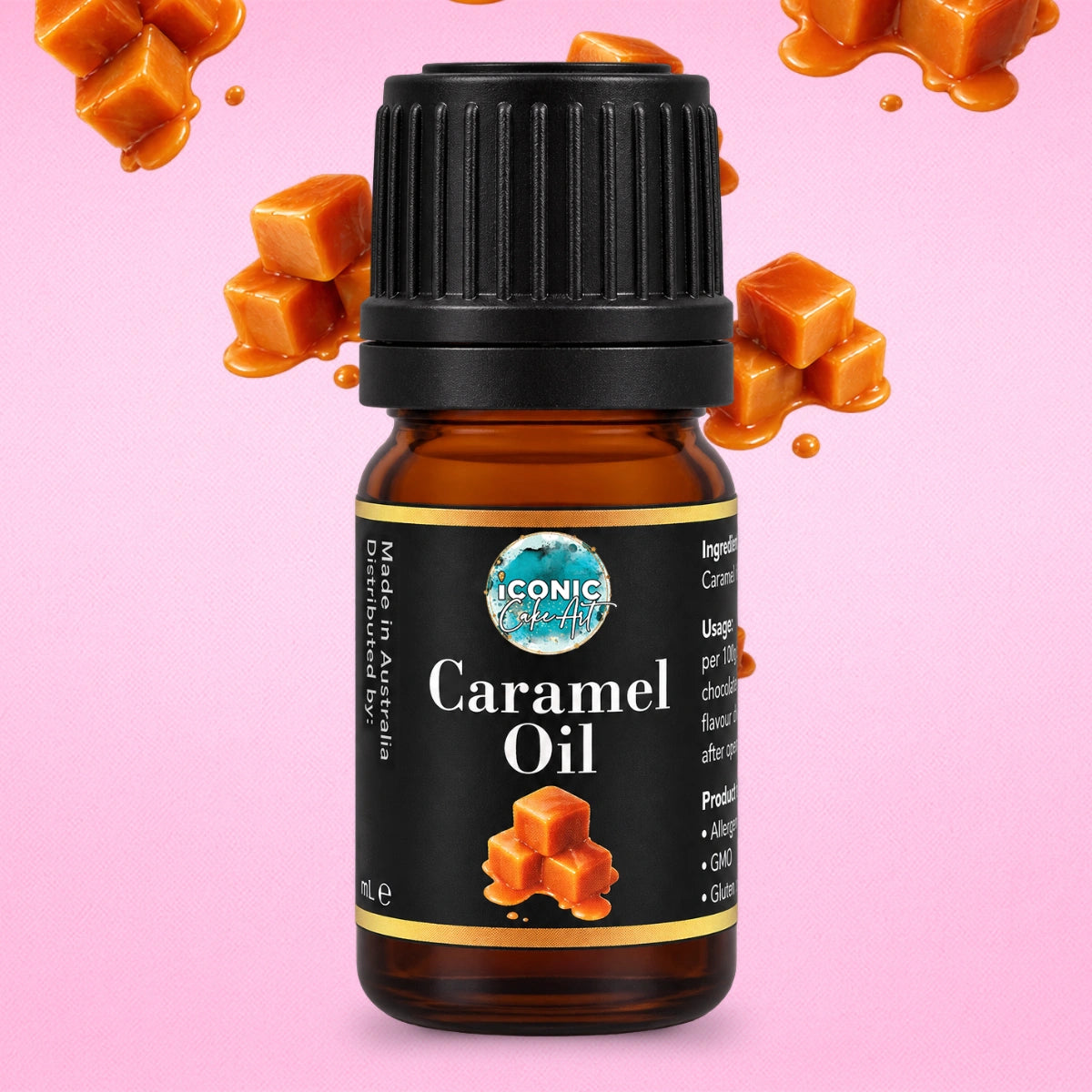 Caramel Flavour Oil 5ml - Iconic Cake Art