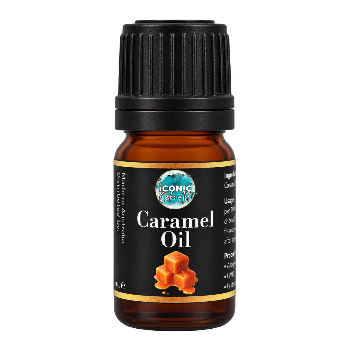 Caramel Flavour Oil 5ml - Iconic Cake Art