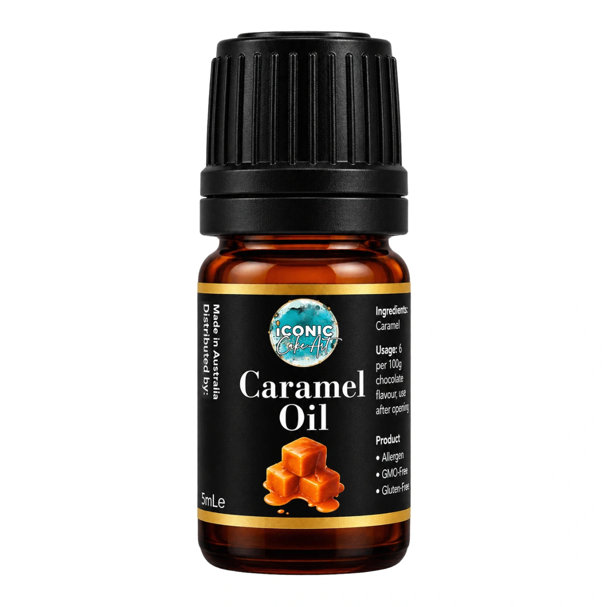 Caramel Flavour Oil 5ml - Iconic Cake Art