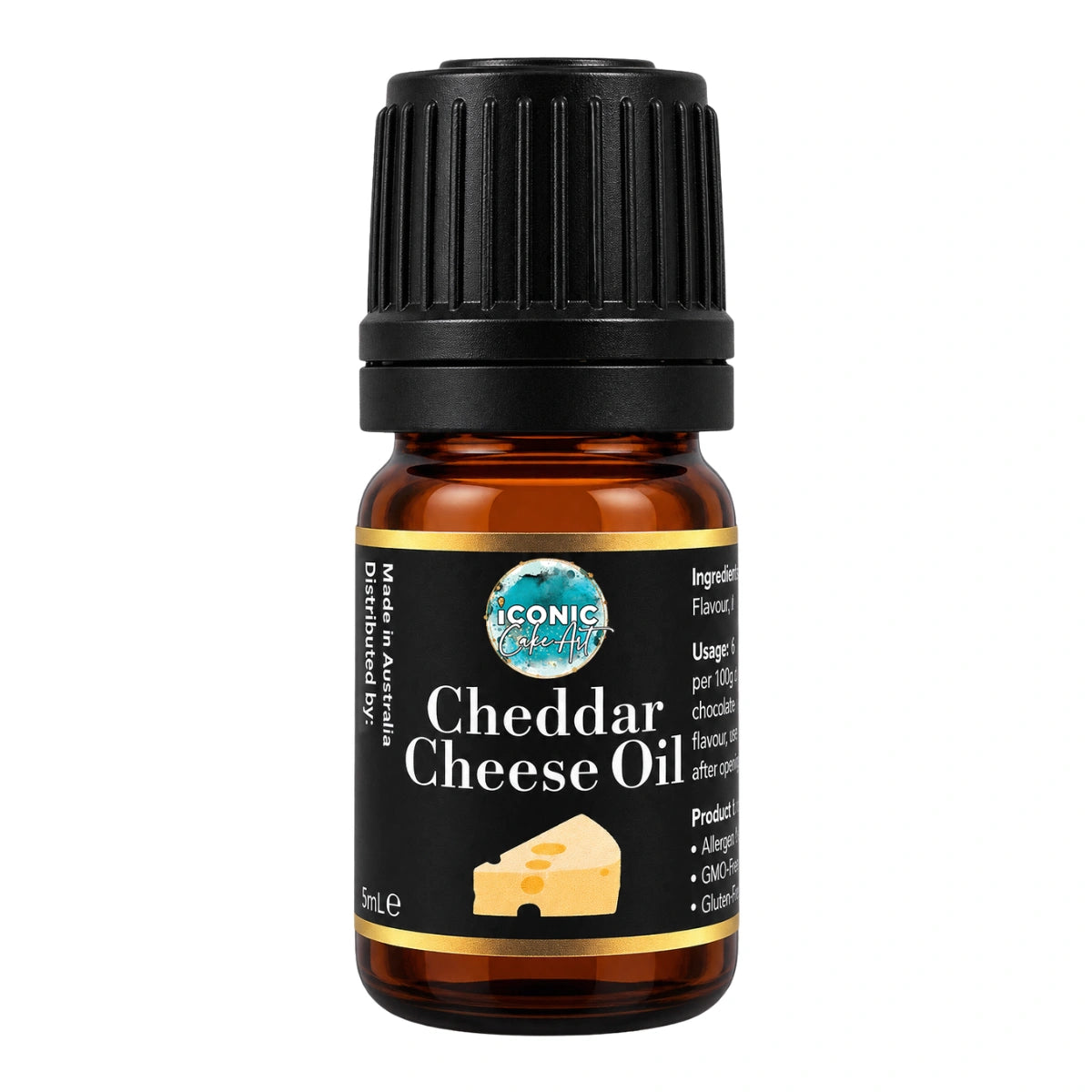 Cheddar Cheese Flavour Oil 5ml - Iconic Cake Art