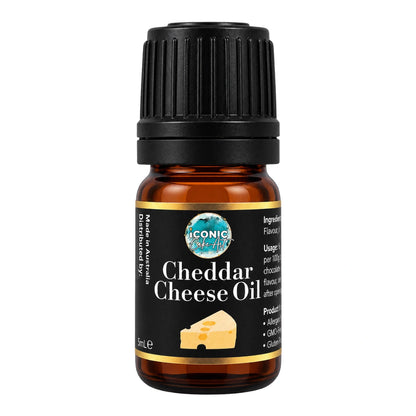 Cheddar Cheese Flavour Oil 5ml - Iconic Cake Art