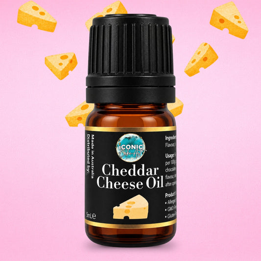 Cheddar Cheese Flavour Oil 5ml - Iconic Cake Art