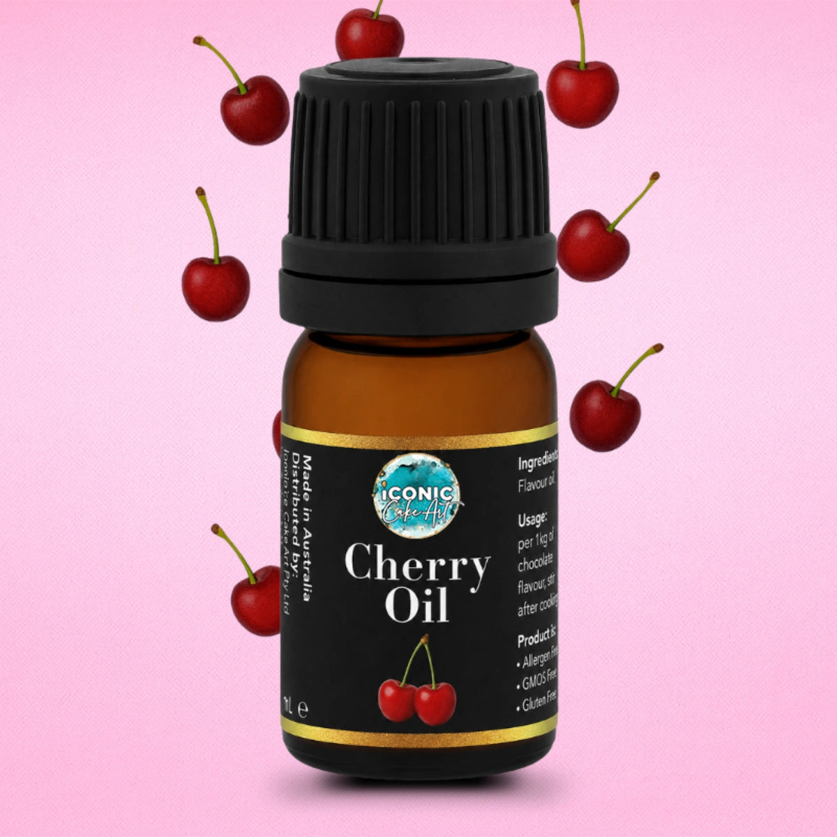 Cherry Flavour Oil 5ml - Iconic Cake Art