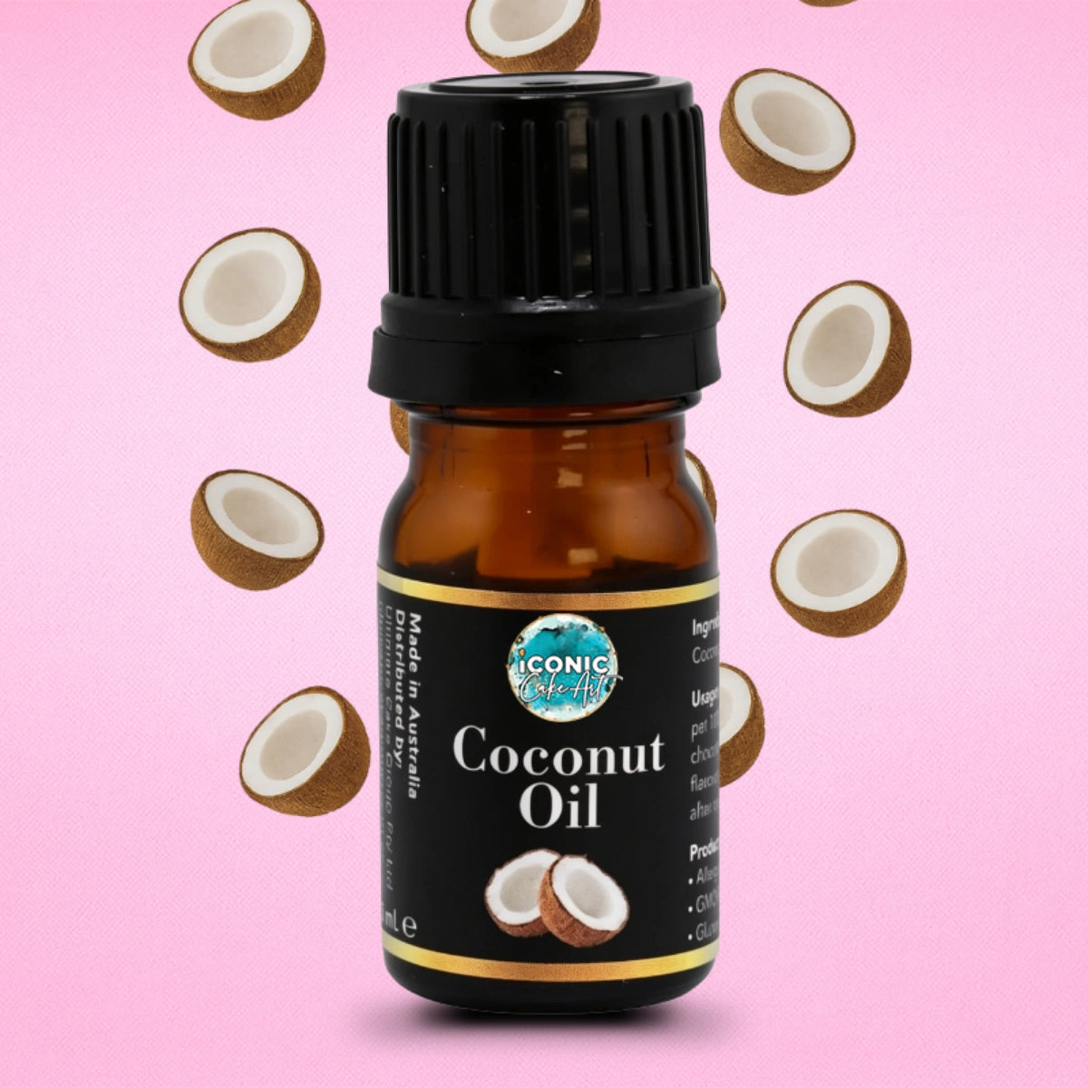 Coconut Flavour Oil 5ml - Iconic Cake Art