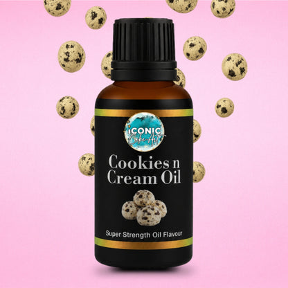 Cookie n Cream Flavour Oil - Iconic Cake Art