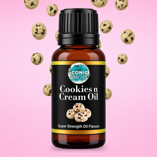 Cookie n Cream Flavour Oil 30ml - Iconic Cake Art