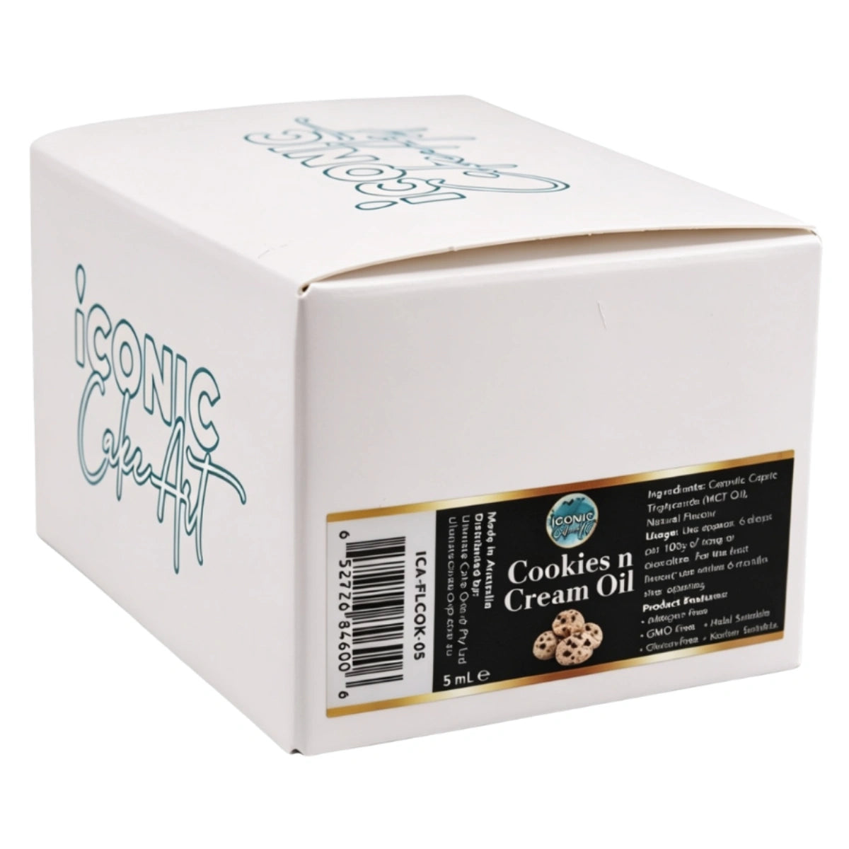 Cookie n Cream Flavour Oil 5ml - Iconic Cake Art