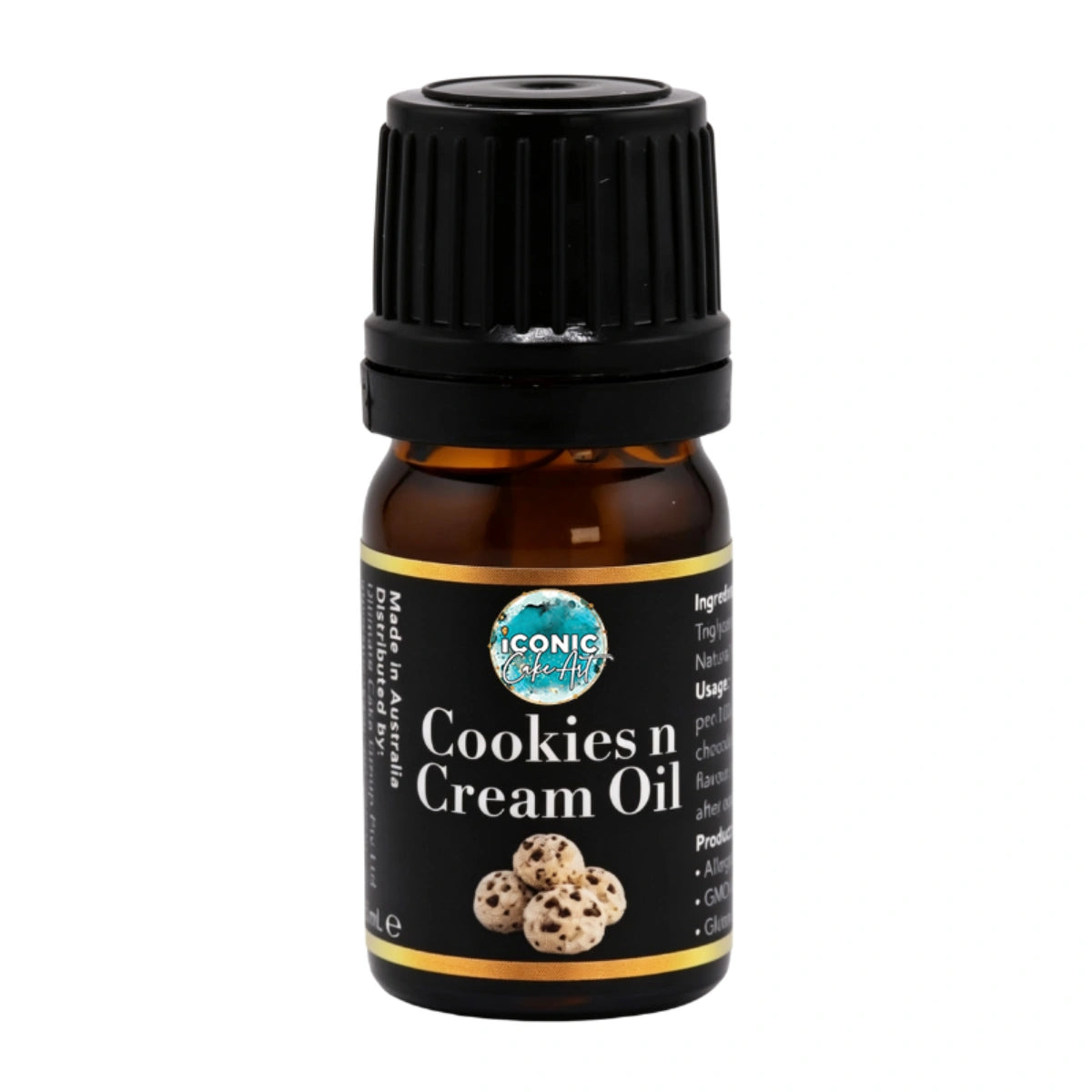 Cookie n Cream Flavour Oil 5ml - Iconic Cake Art
