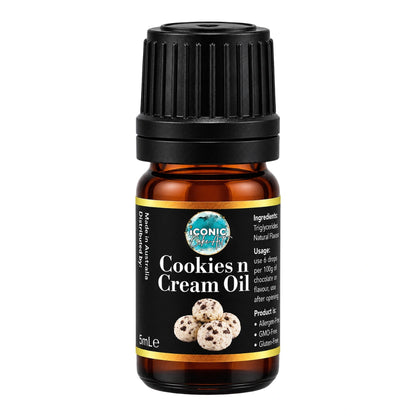 Cookie n Cream Flavour Oil 5ml - Iconic Cake Art