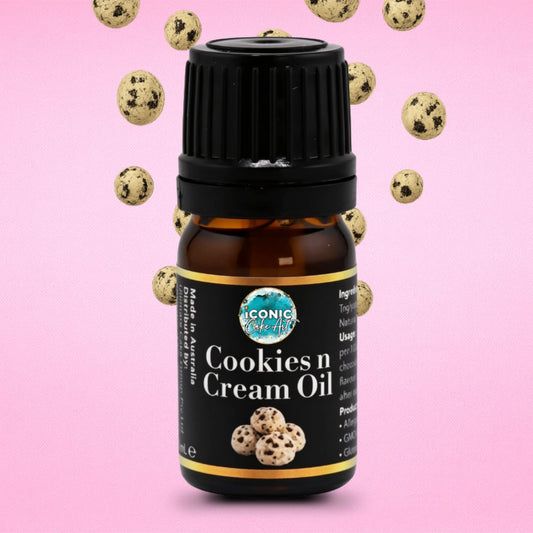 Cookie n Cream Flavour Oil 5ml - Iconic Cake Art
