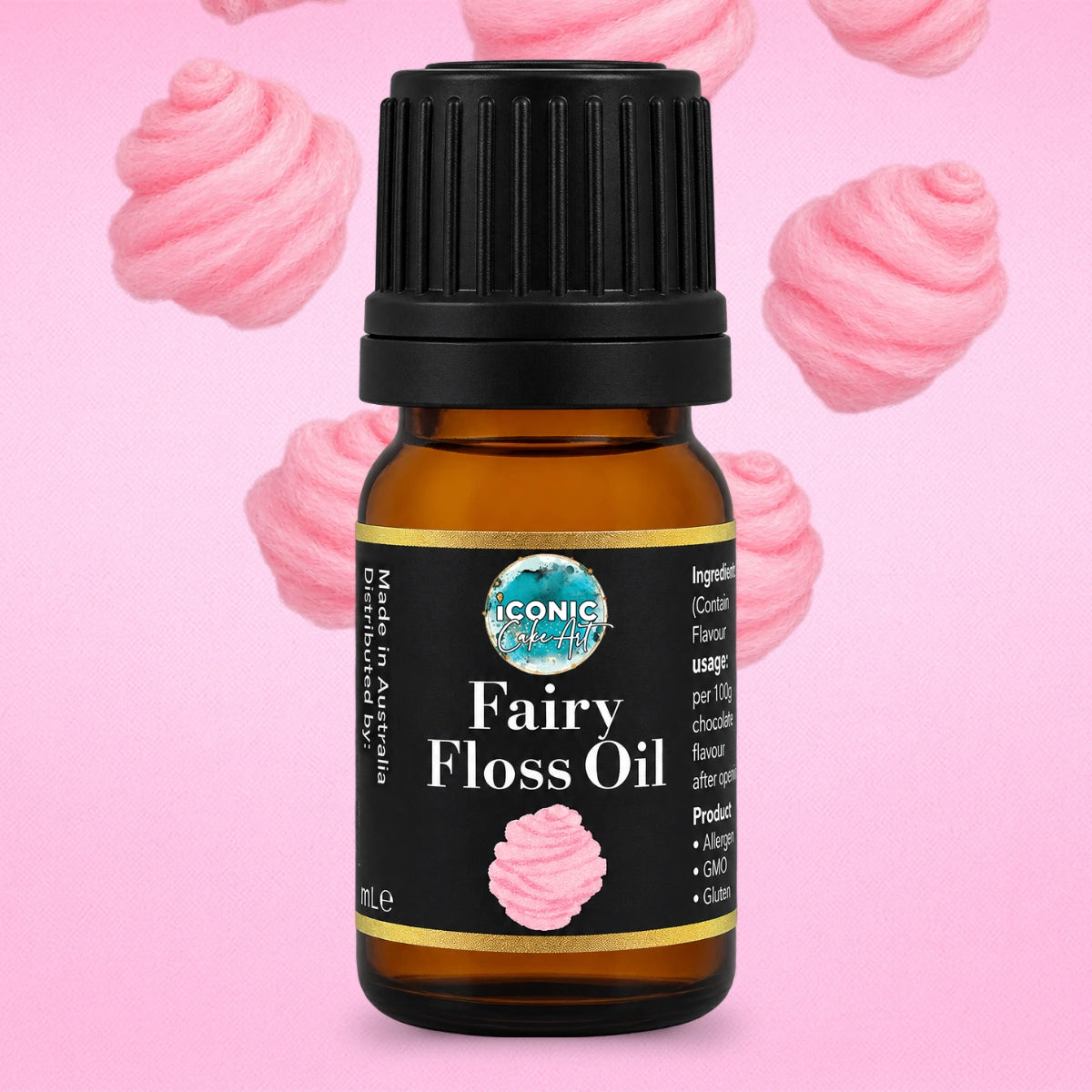 Cotton Candy Fairy Floss Flavour Oil 5ml - Iconic Cake Art