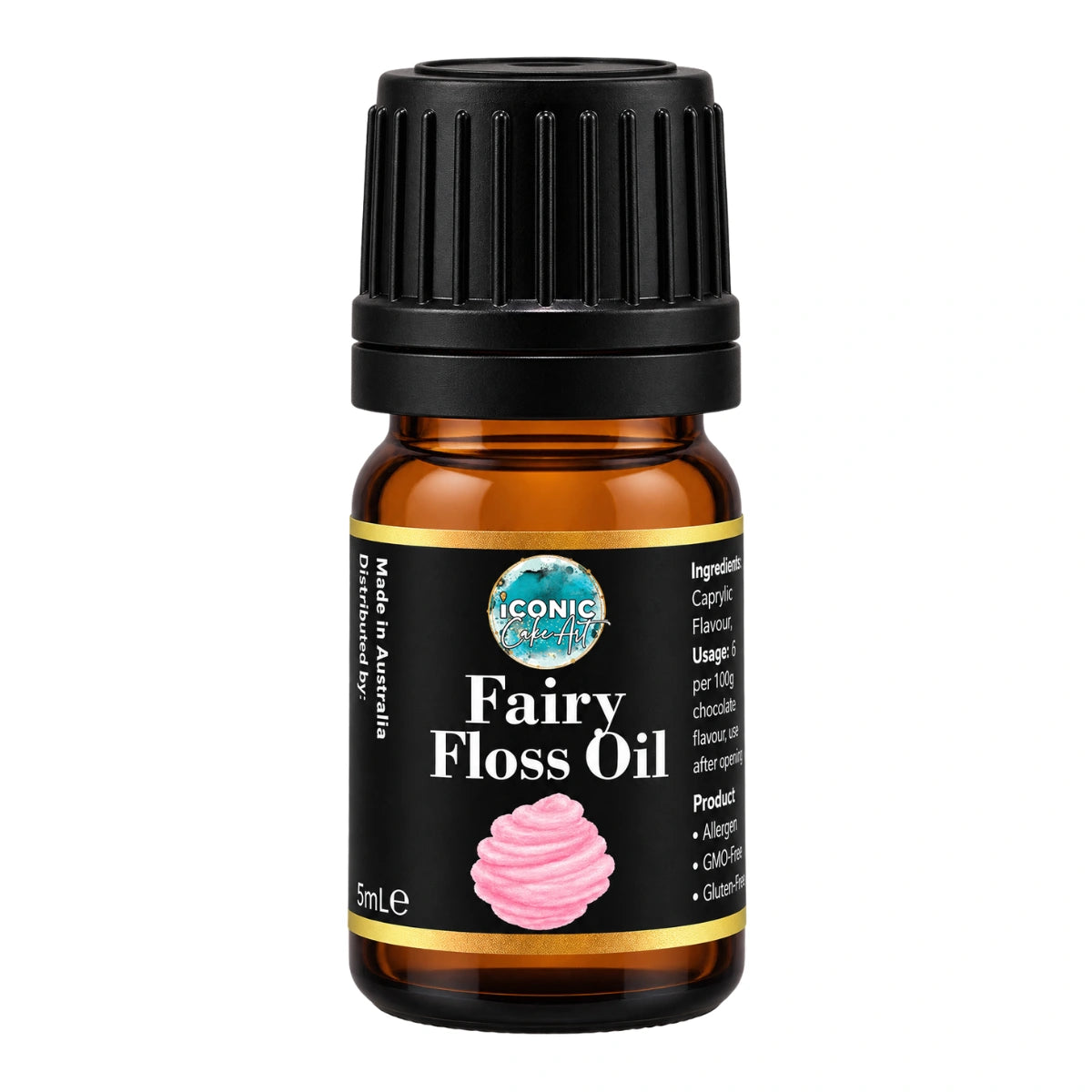 Cotton Candy Fairy Floss Flavour Oil 5ml - Iconic Cake Art