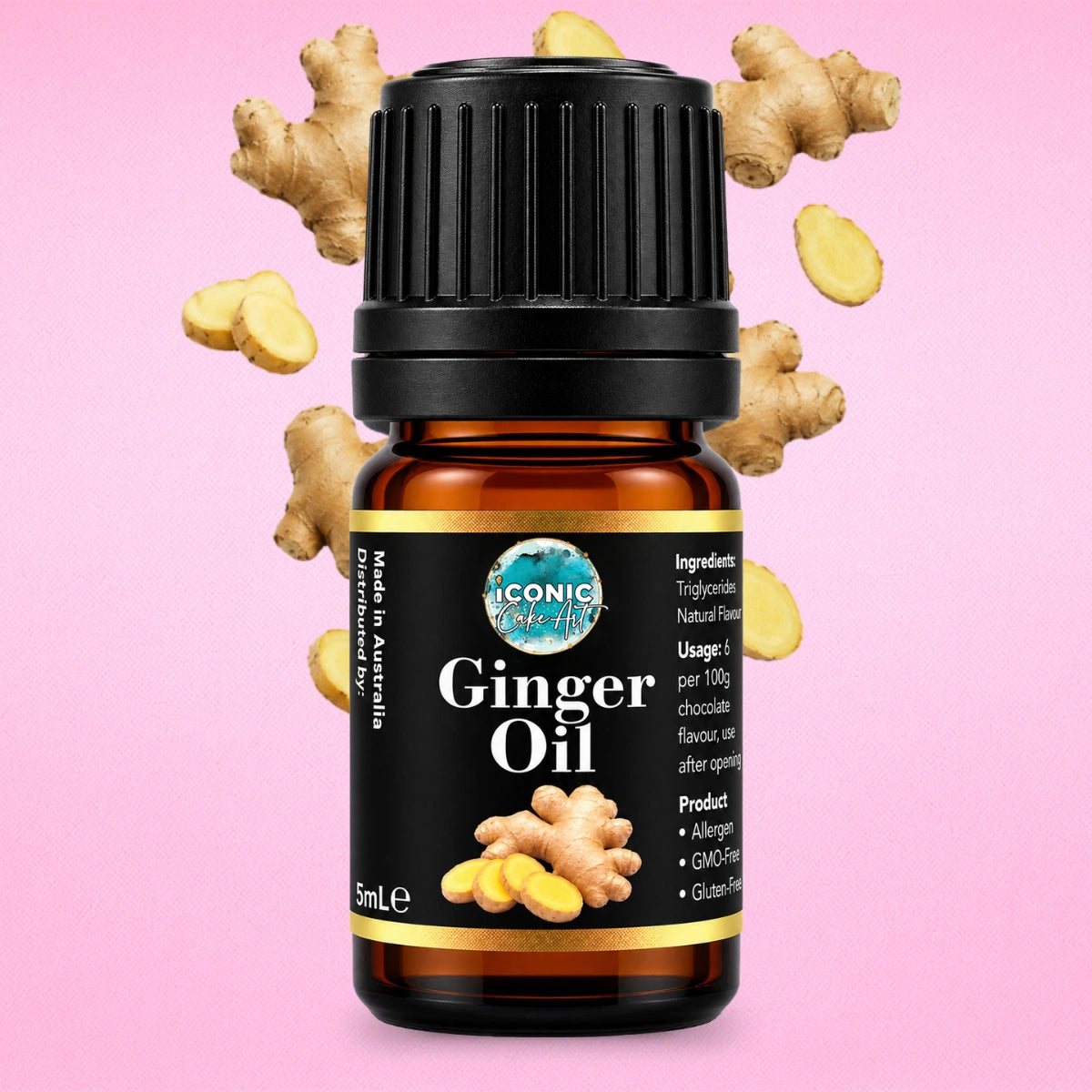 Ginger Flavour Oil 5ml - Iconic Cake Art