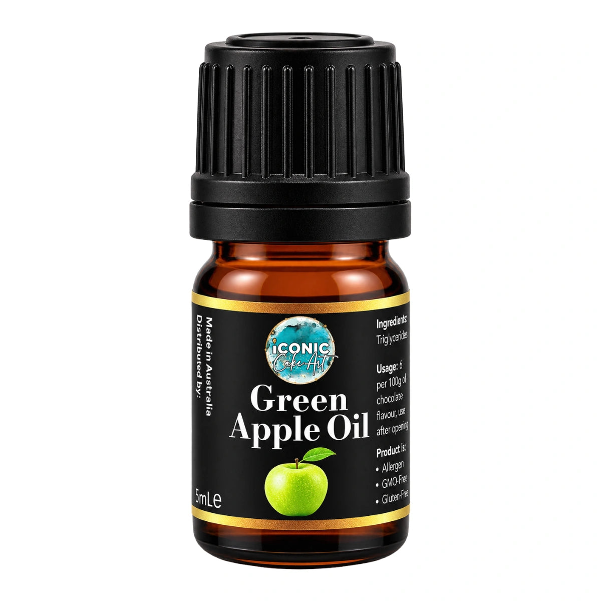 Green Apple Flavour Oil 5ml - Iconic Cake Art