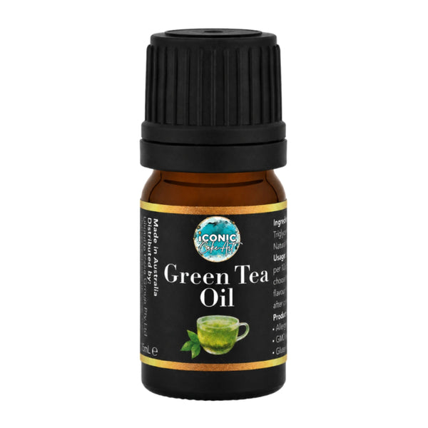 Green Tea Flavour Oil 5ml - Iconic Cake Art