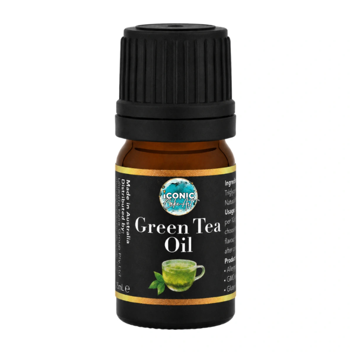 Green Tea Flavour Oil 5ml - Iconic Cake Art