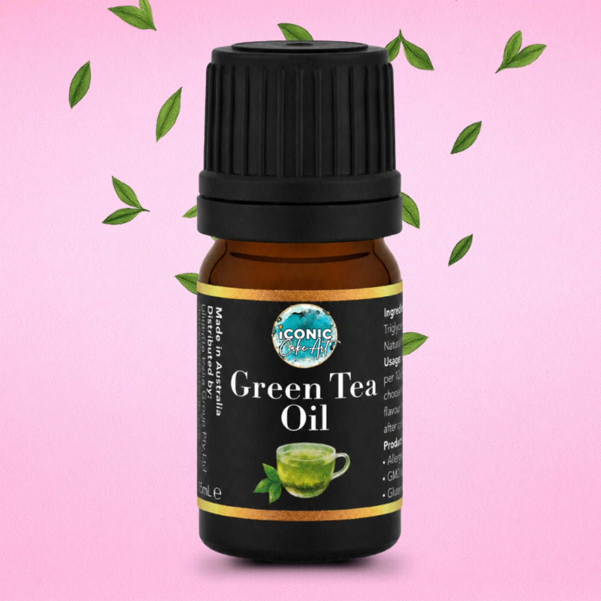 Green Tea Flavour Oil 5ml - Iconic Cake Art