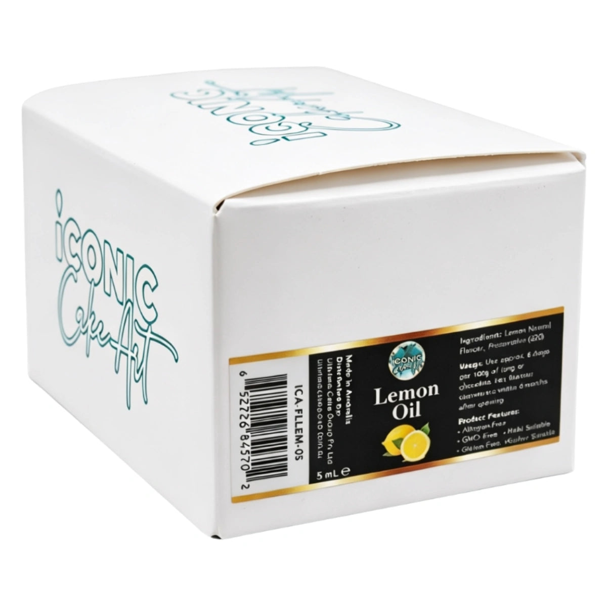Lemon Flavour Oil 5ml - Iconic Cake Art