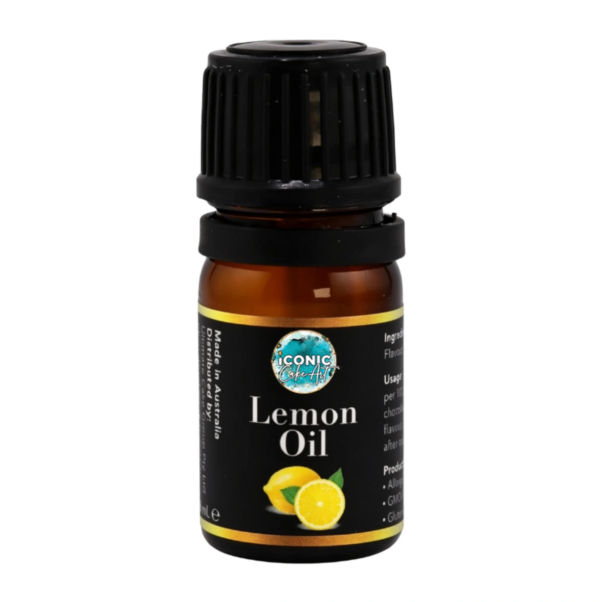 Lemon Flavour Oil 5ml - Iconic Cake Art