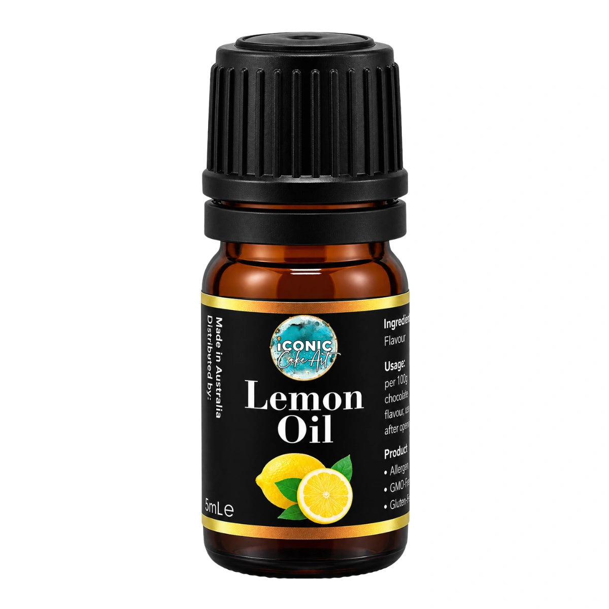 Lemon Flavour Oil 5ml - Iconic Cake Art