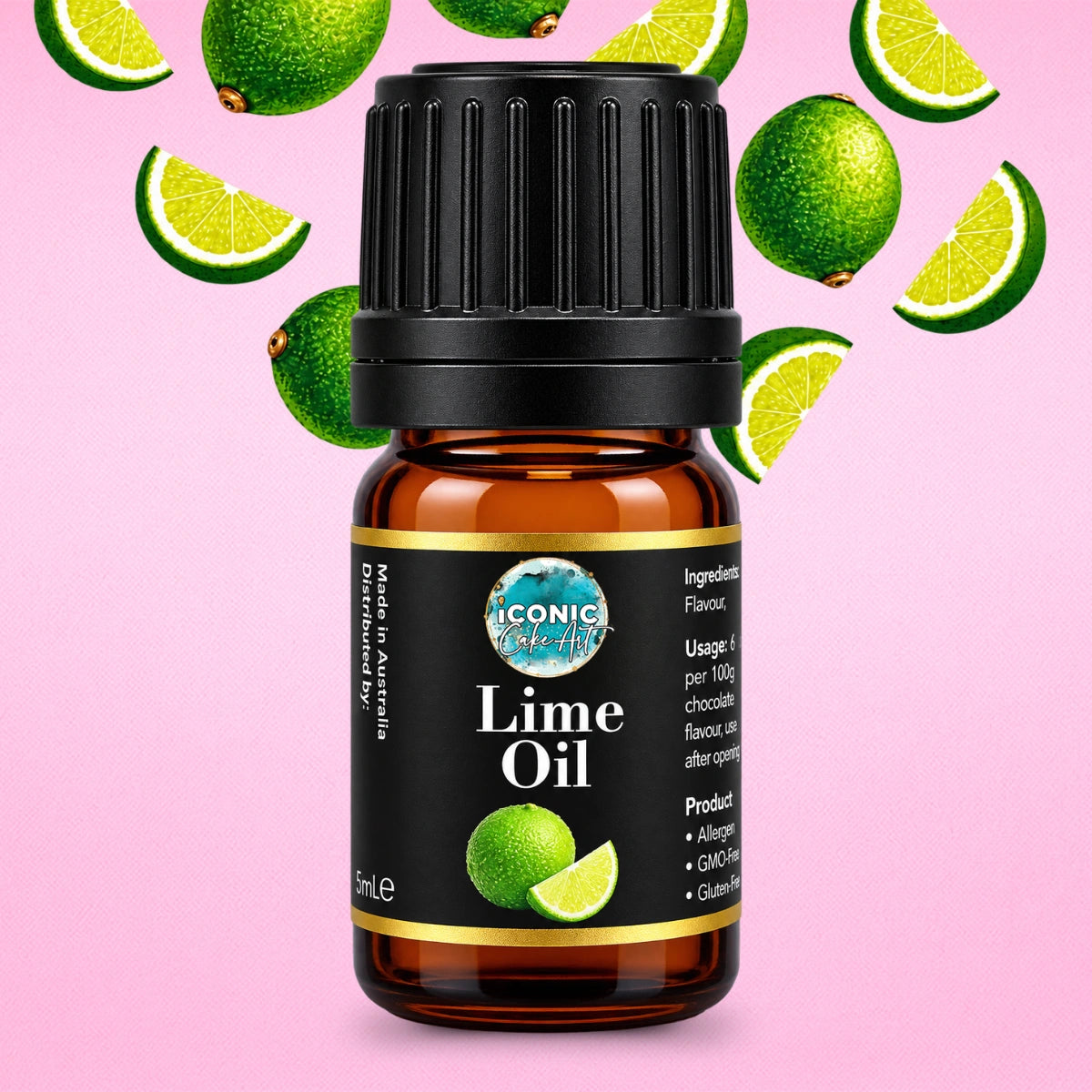 Lime Flavour Oil 5ml - Iconic Cake Art