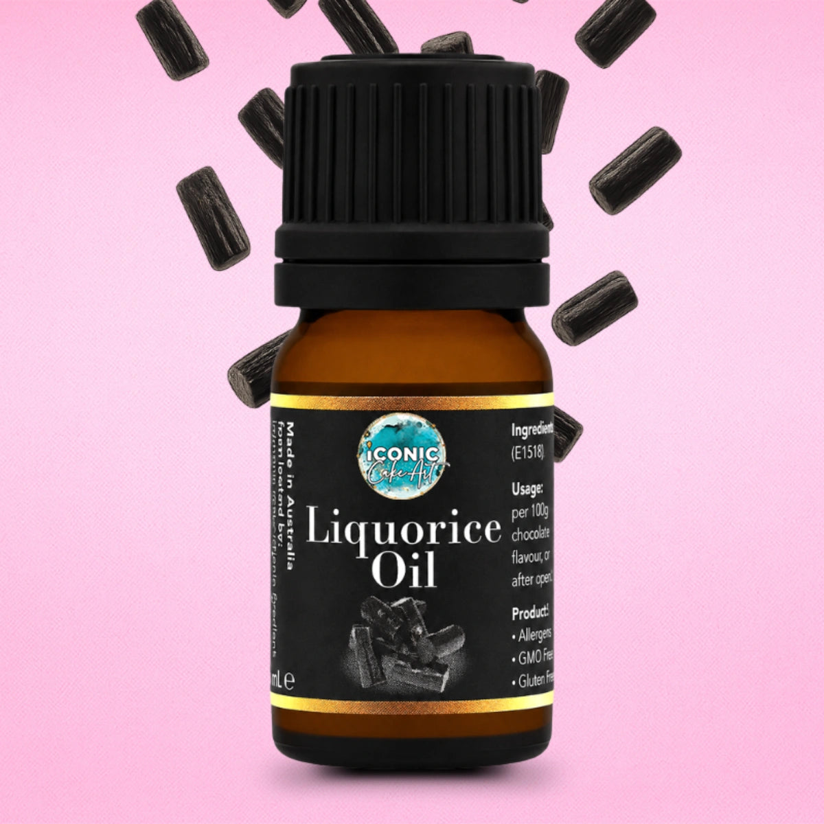Liquorice Flavour Oil 5ml - Iconic Cake Art