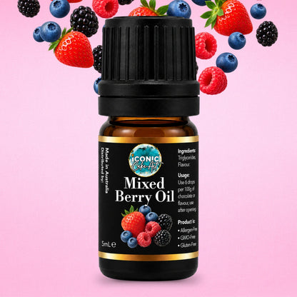 Mixed Berry Flavour Oil 5ml - Iconic Cake Art