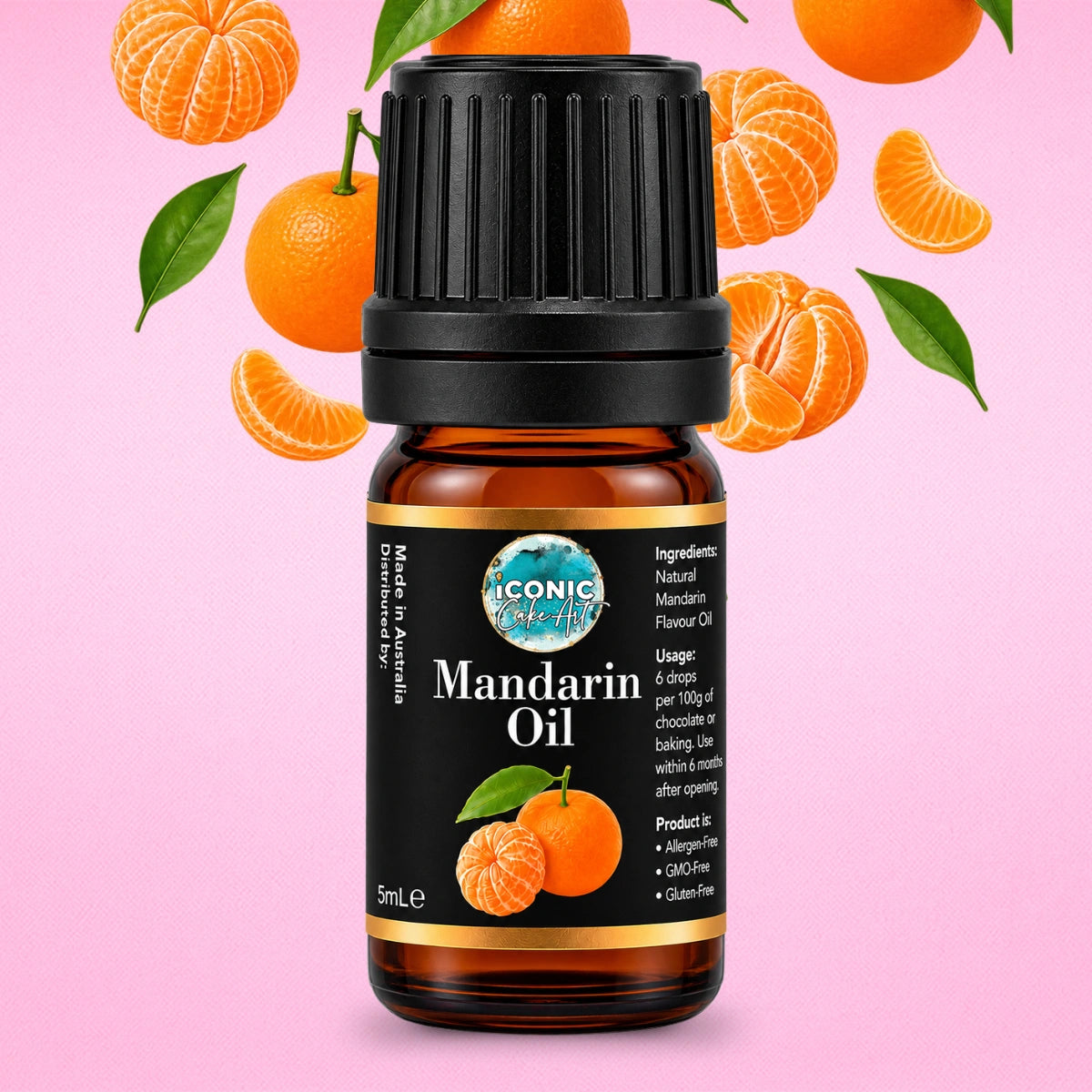 Mandarin Flavour Oil 5ml - Iconic Cake Art