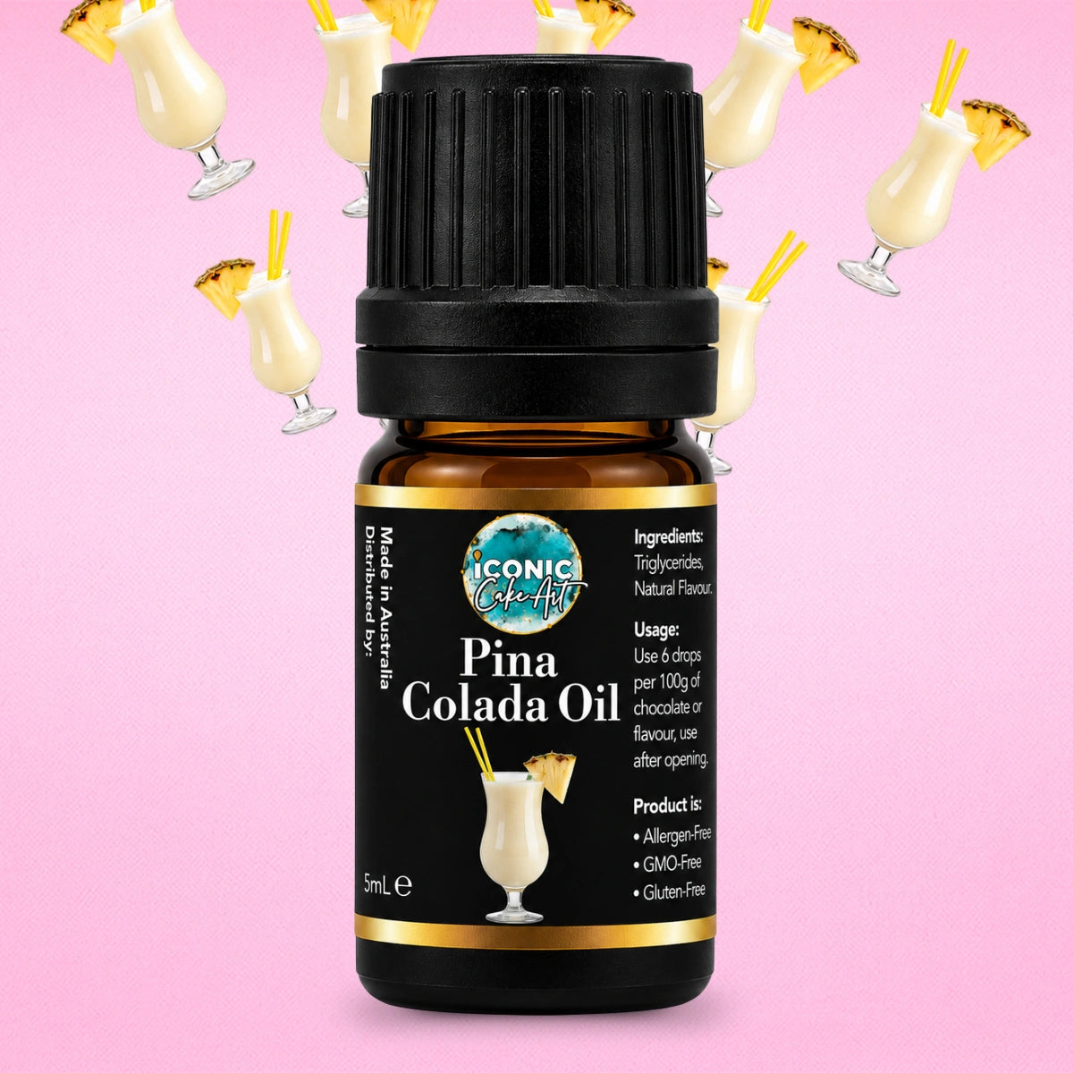 Pina Colada Flavour Oil 5ml - Iconic Cake Art