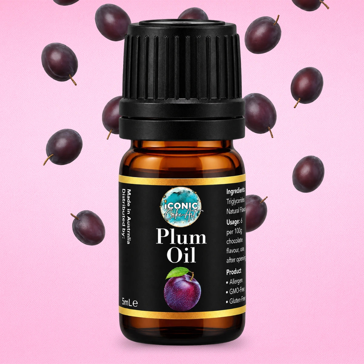 Plum Flavour Oil 5ml - Iconic Cake Art