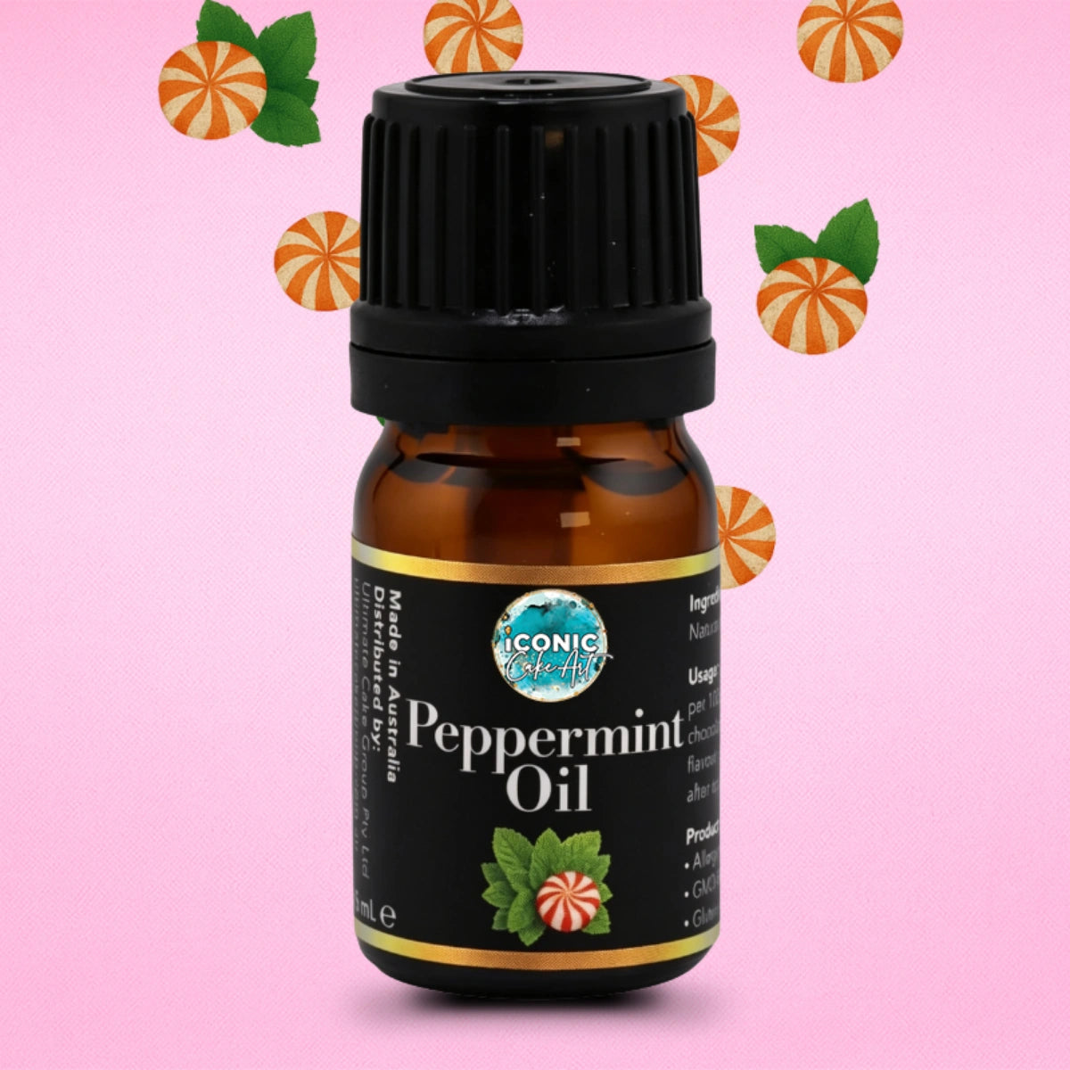 Peppermint Flavour Oil 5ml - Iconic Cake Art