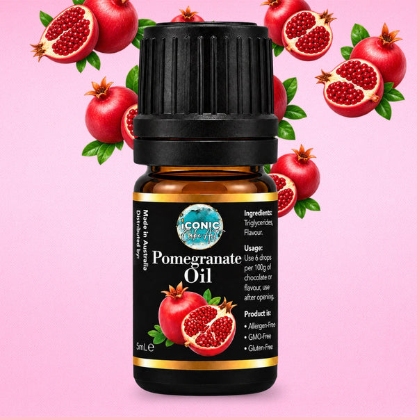 Pomegranate Flavour Oil 5ml - Iconic Cake Art