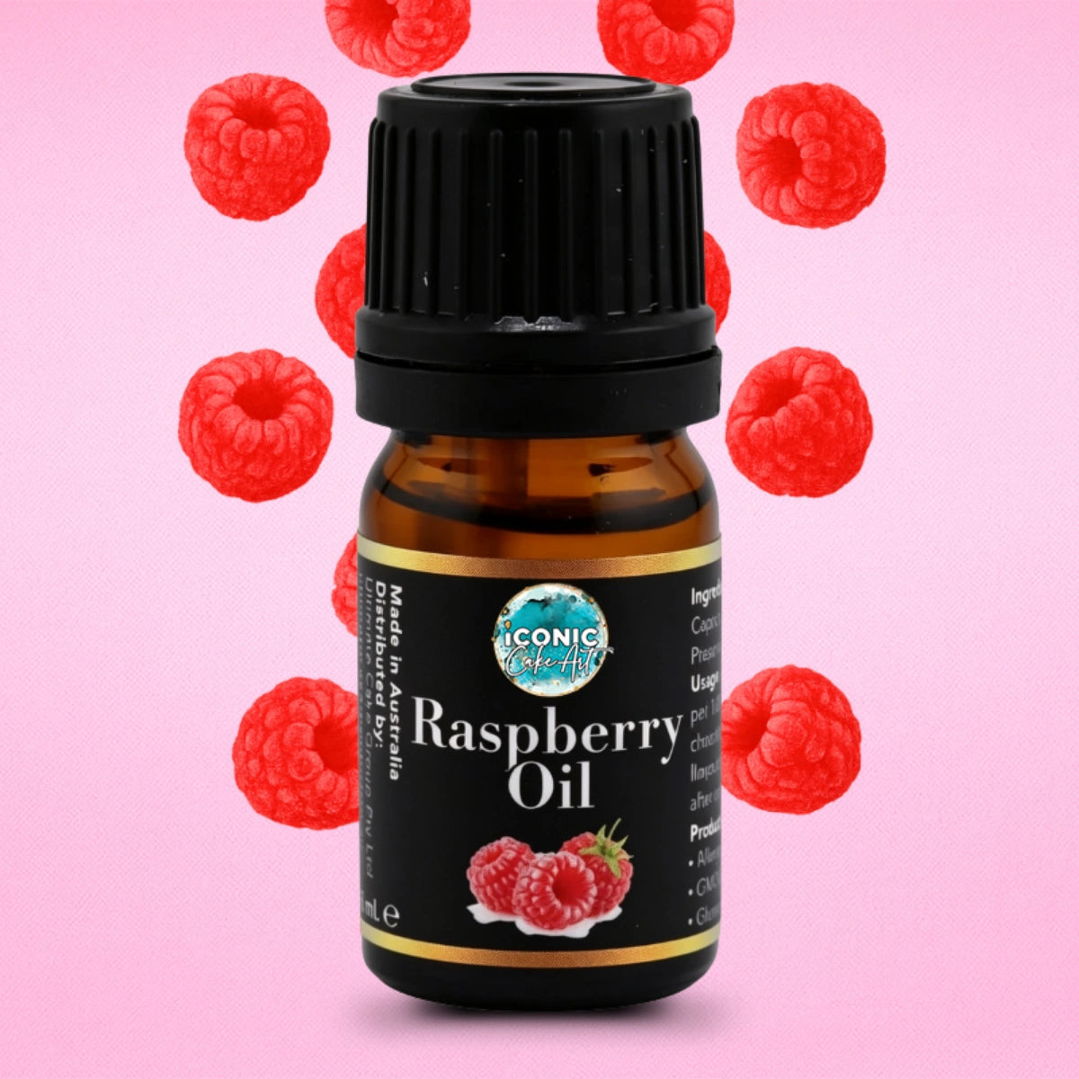 Raspberry Flavour Oil 5ml - Iconic Cake Art