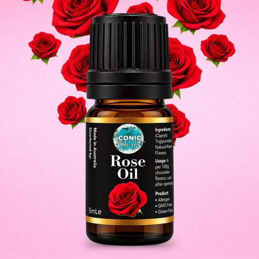 Rose Flavour Oil 5ml - Iconic Cake Art
