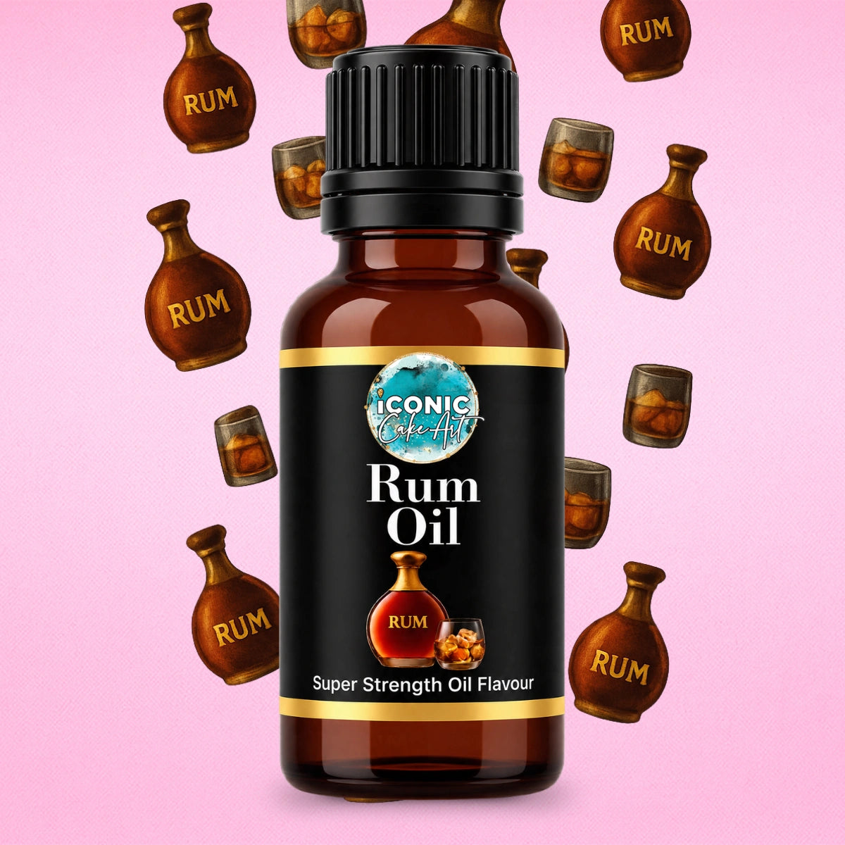 Rum Flavour Oil 30ml - Iconic Cake Art
