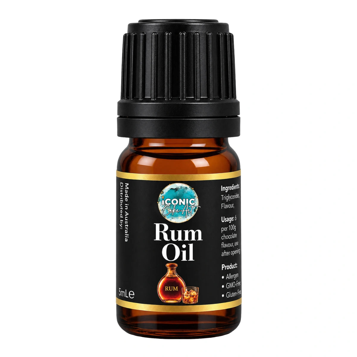Rum Flavour Oil 5ml - Iconic Cake Art