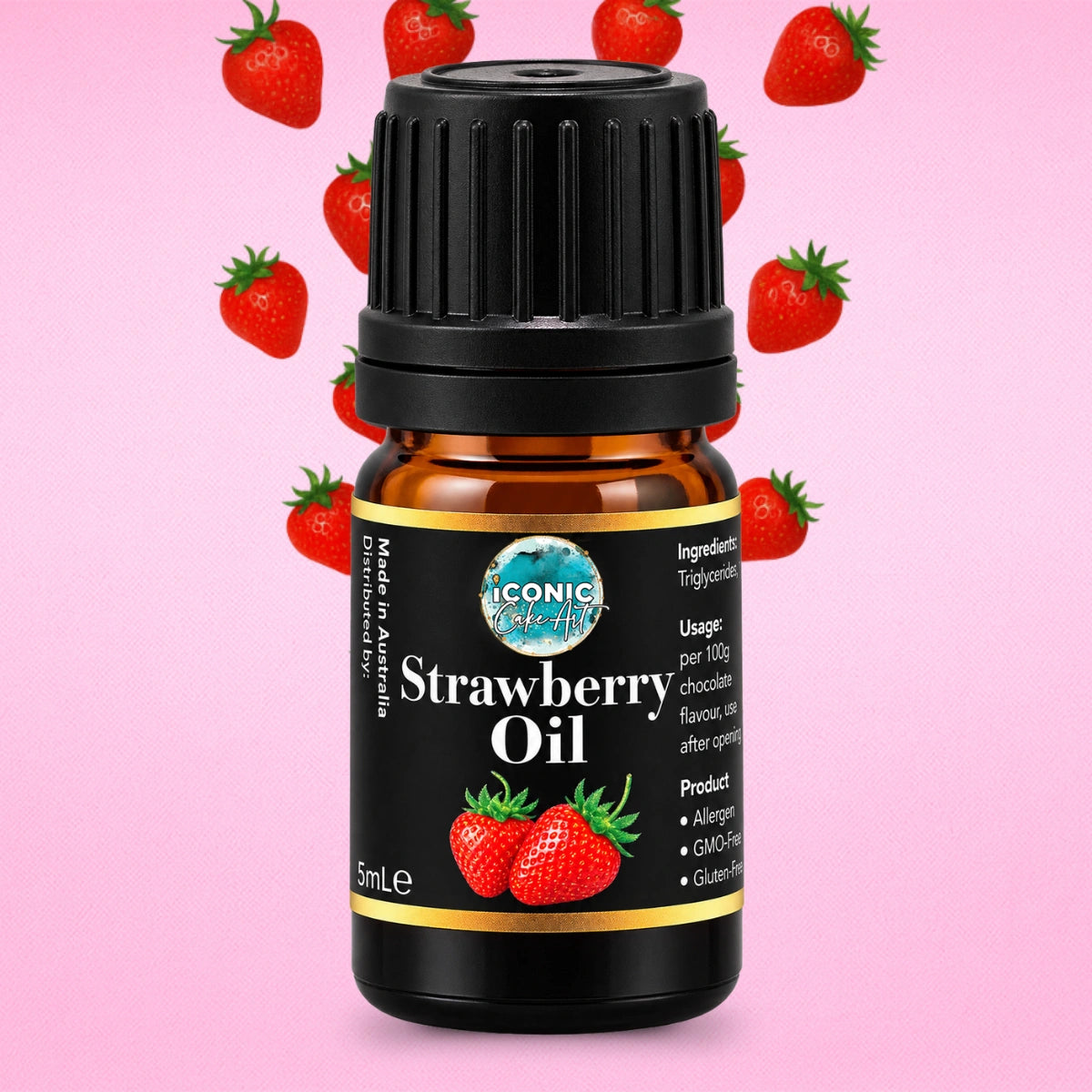 Strawberry Flavour Oil 5ml - Iconic Cake Art