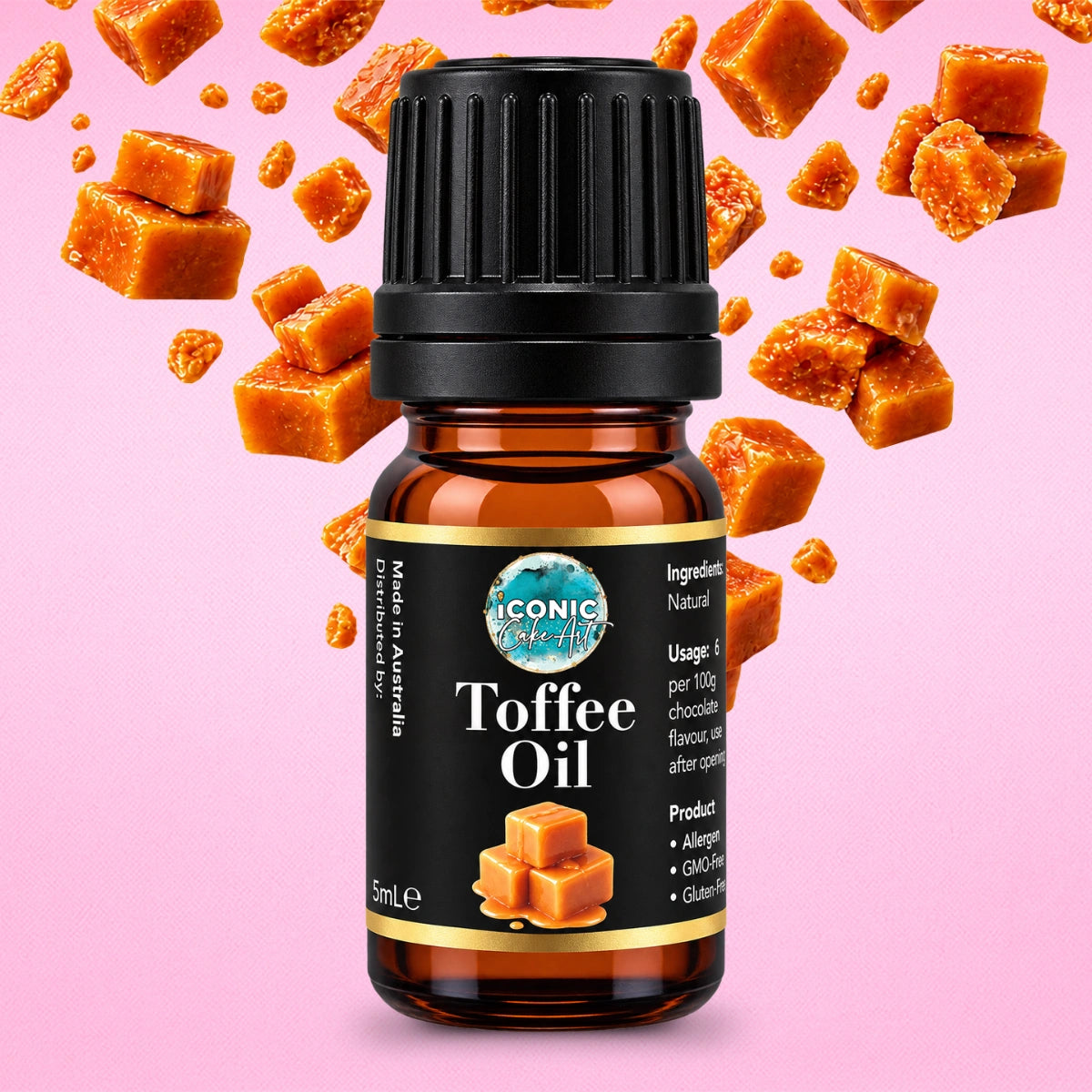 Toffee Flavour Oil 5ml - Iconic Cake Art
