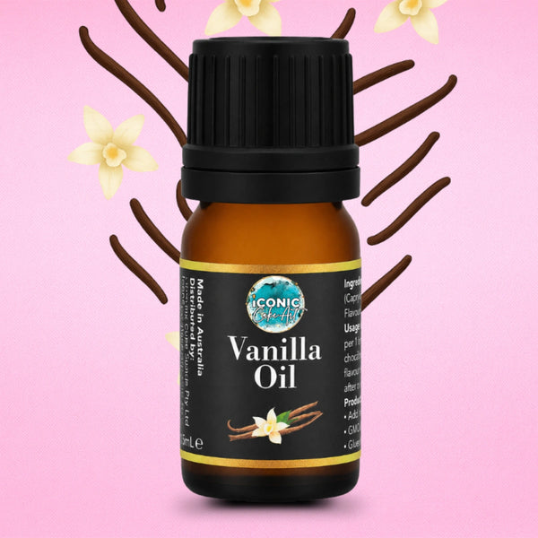 Vanilla Flavour Oil 5ml - Iconic Cake Art