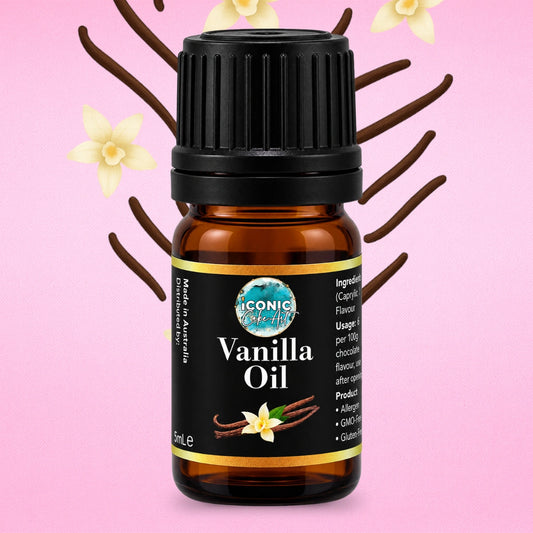 Vanilla Flavour Oil 5ml - Iconic Cake Art