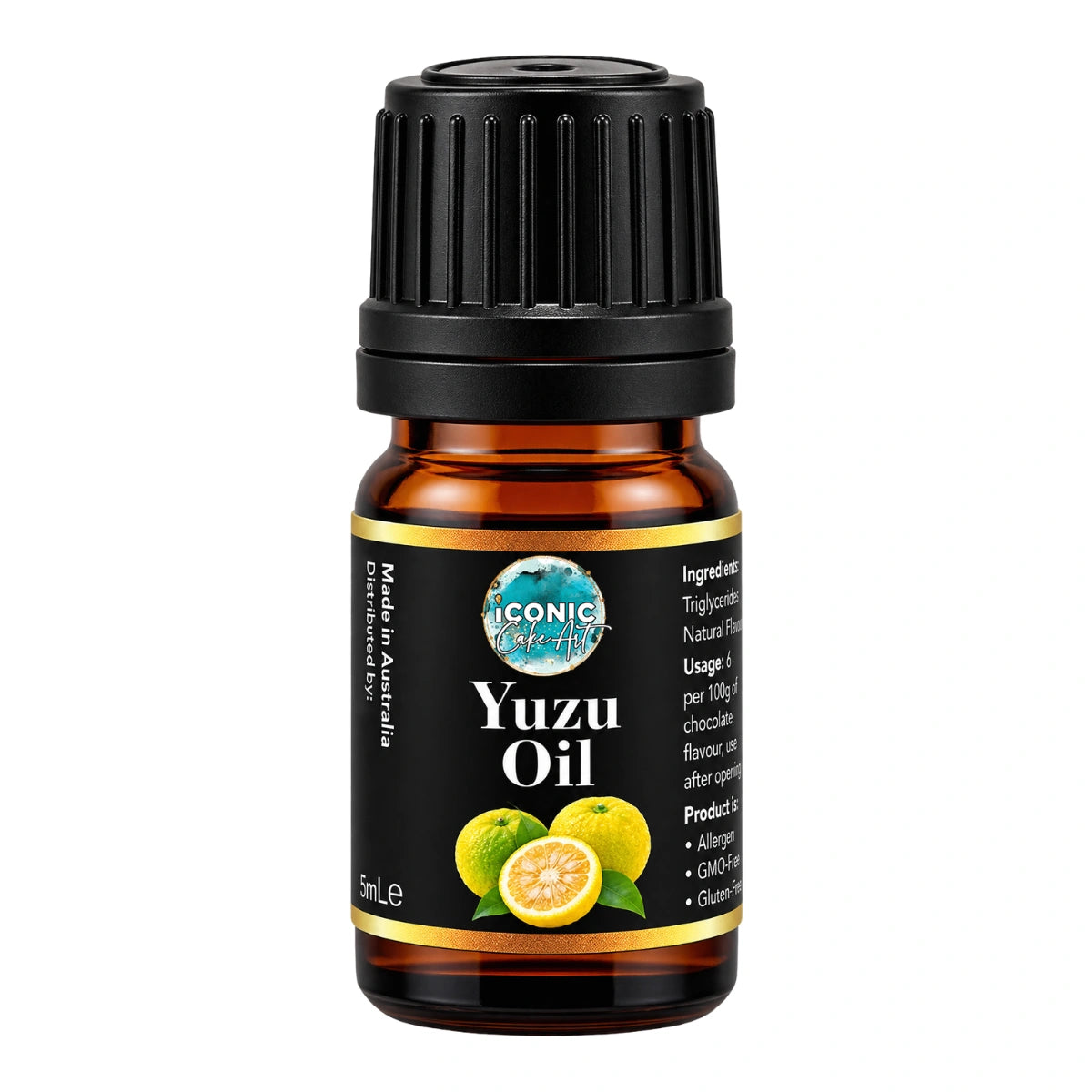 Yuzu Flavour Oil 5ml - Iconic Cake Art
