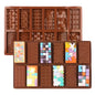 Geometric and Love Shape Chocolate Mould - Iconic Cake Art