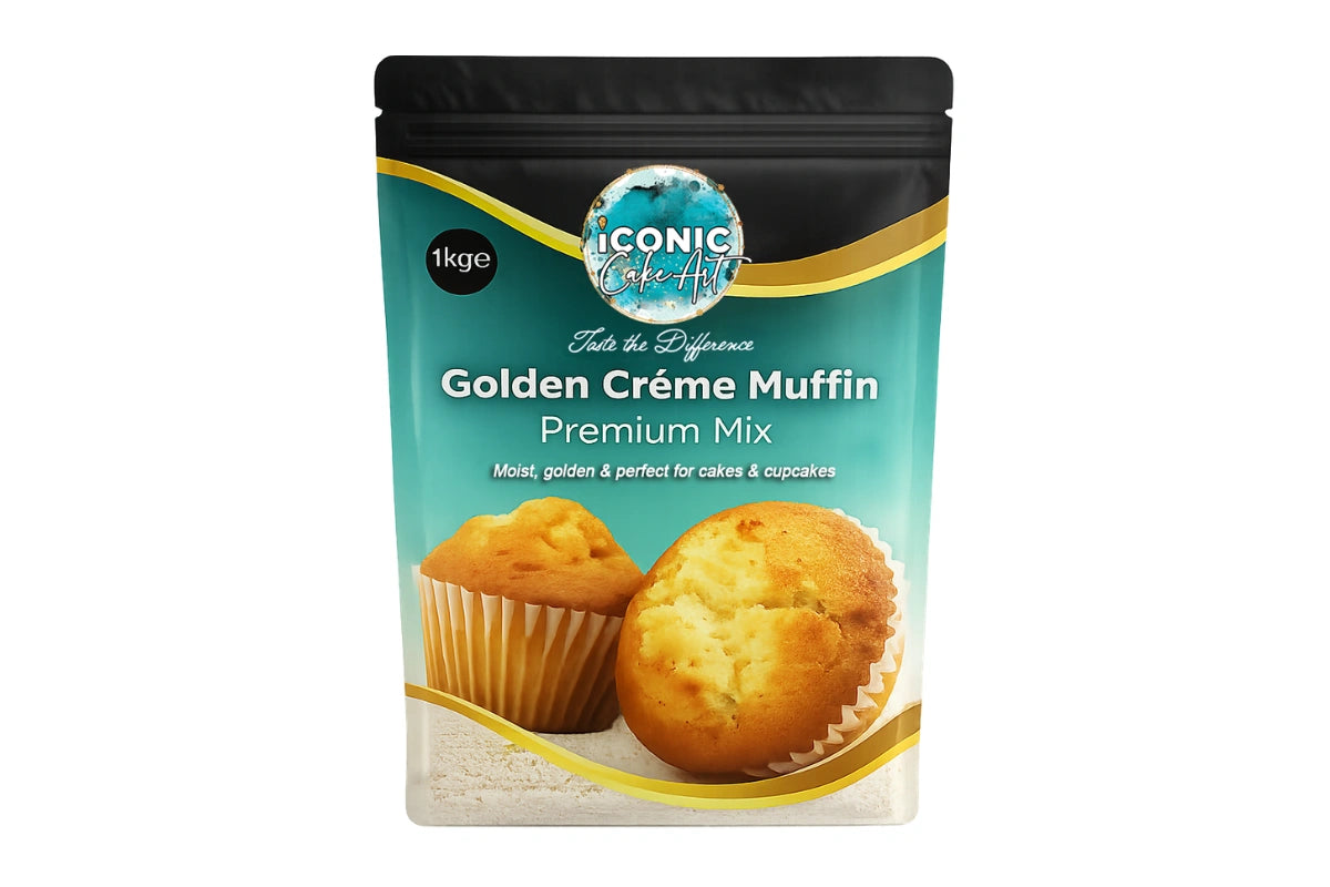 Golden Creme Cake Muffin Premium Mix 1kg - Iconic Cake Art